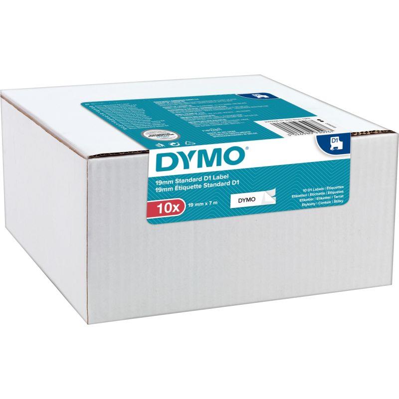 PACK 10 RECH DYMO D1 9MM N/B