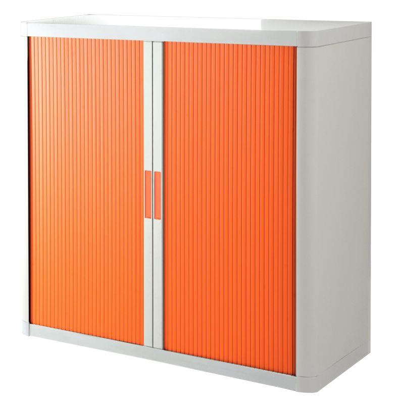 ARMOIRE RDX 2TABL BLANC/ORANGE