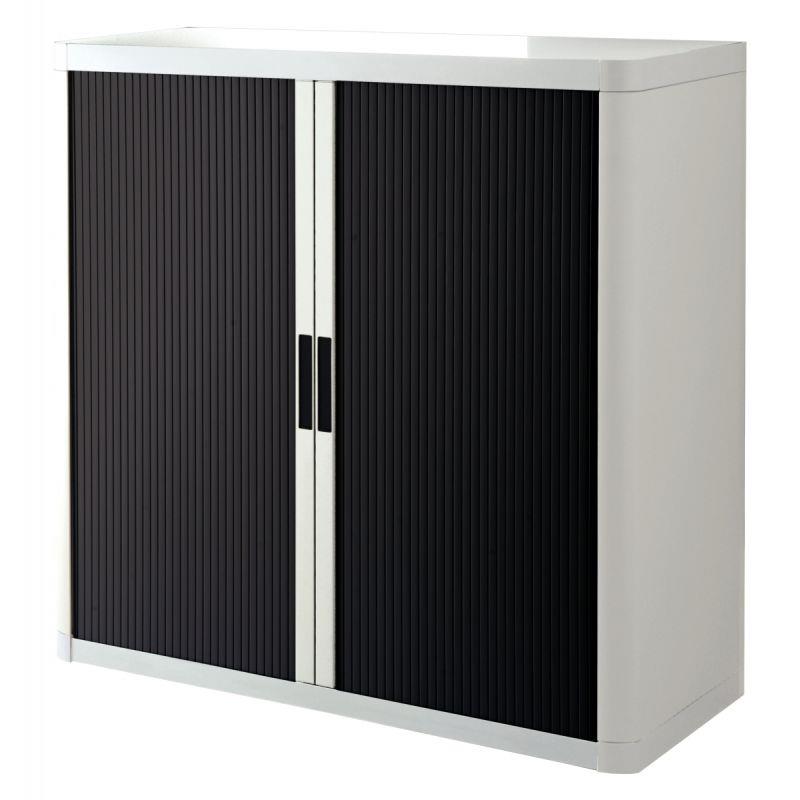 ARMOIRE RDX 2TABL BLANC/NOIR