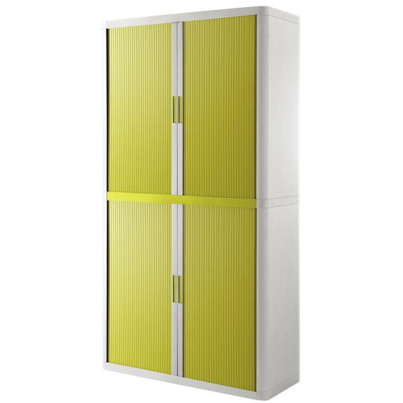 ARMOIRE RDX 4TABL BLANC/VERT