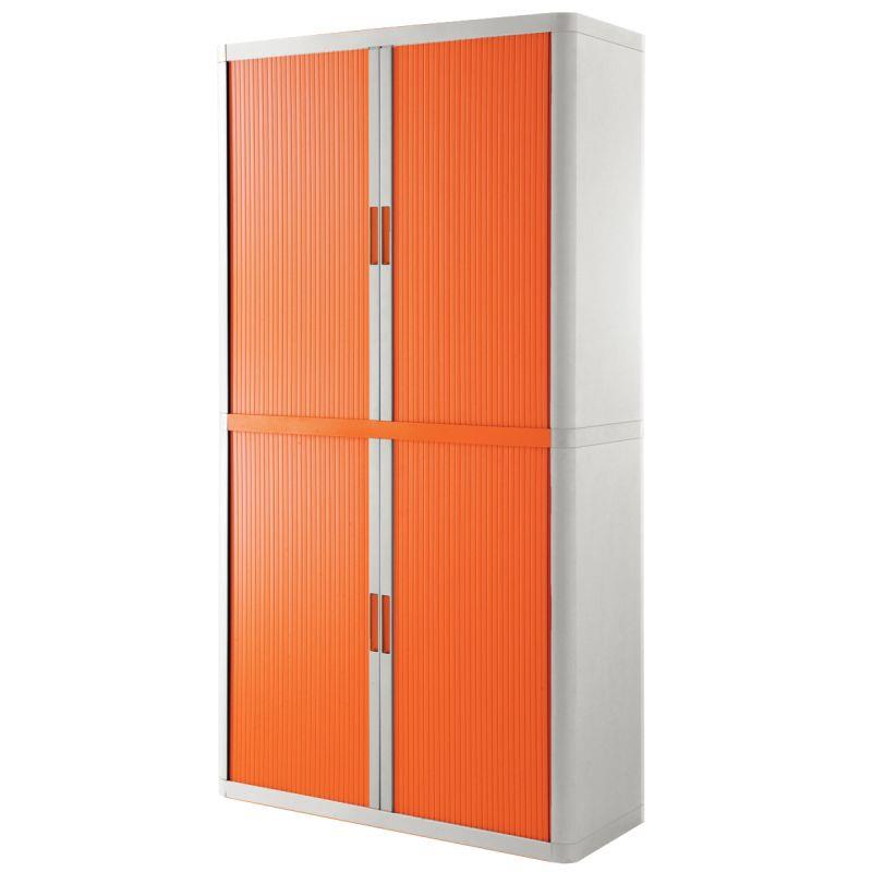 ARMOIRE RDX 4TABL BLANC/ORANGE