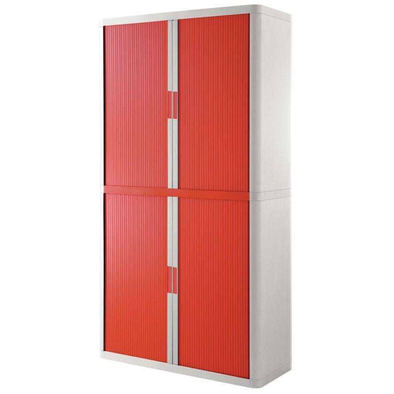 ARMOIRE RDX 4TABL BLANC/ROUGE