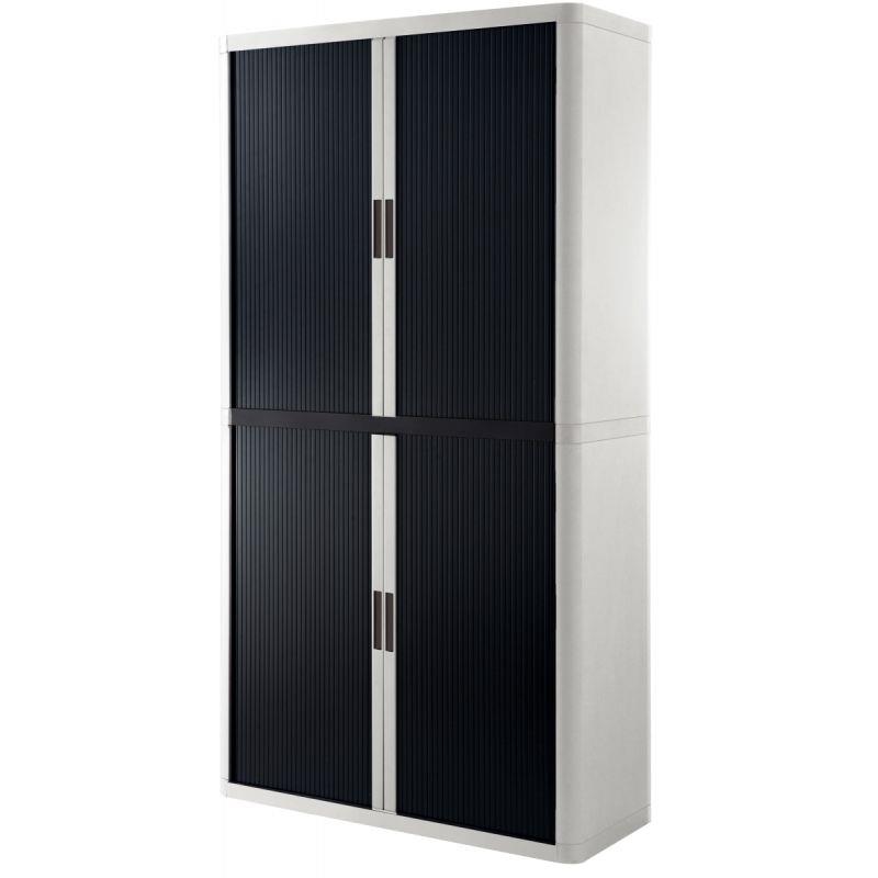 ARMOIRE RDX 4TABL BLANC/NOIR