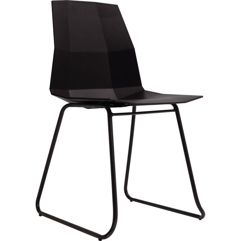 LOT 2 CHAISES CUBE NOIR