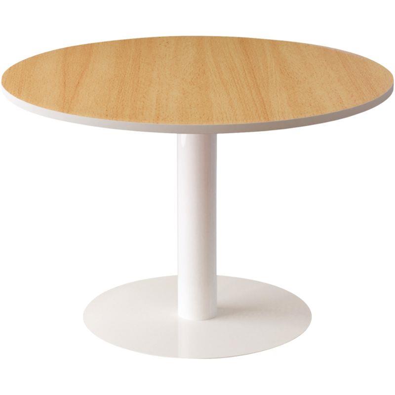 TABLE RONDE 115CM BLC/HETRE